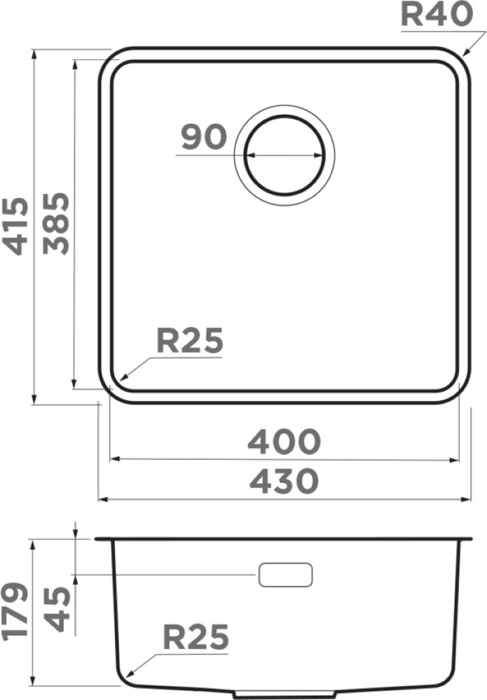 Кухонная мойка OMOIKIRI Omi 43-U/I-LG Ultra (4997412) - ракурс 2