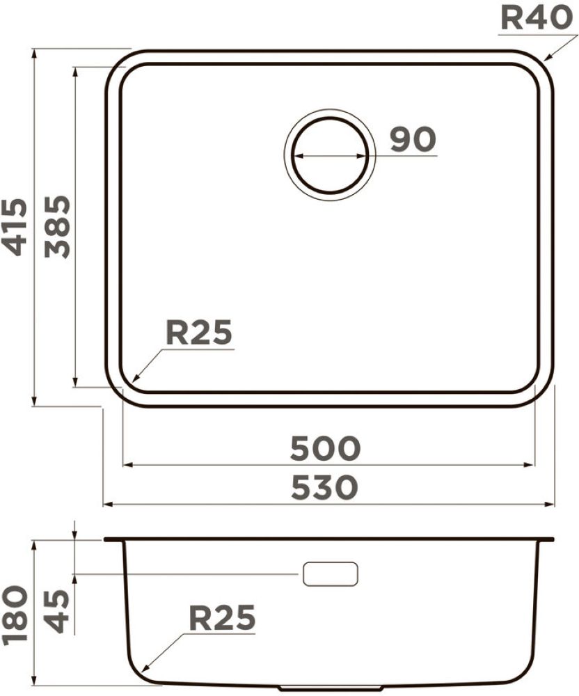 Кухонная мойка OMOIKIRI Omi 53-U/I-IN Ultra (4997408) - ракурс 2