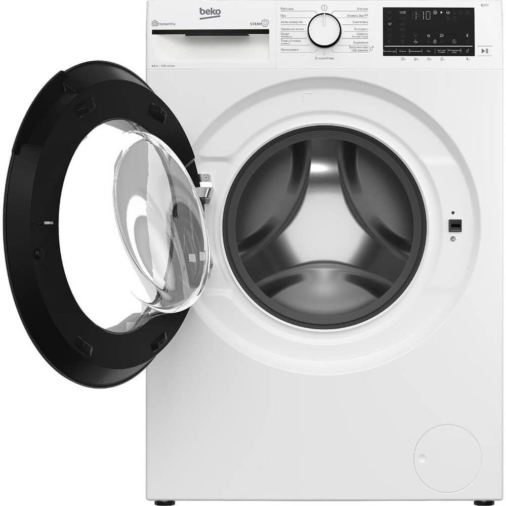 Узкая стиральная машина BEKO B3WFR 56H2WWB - ракурс 4