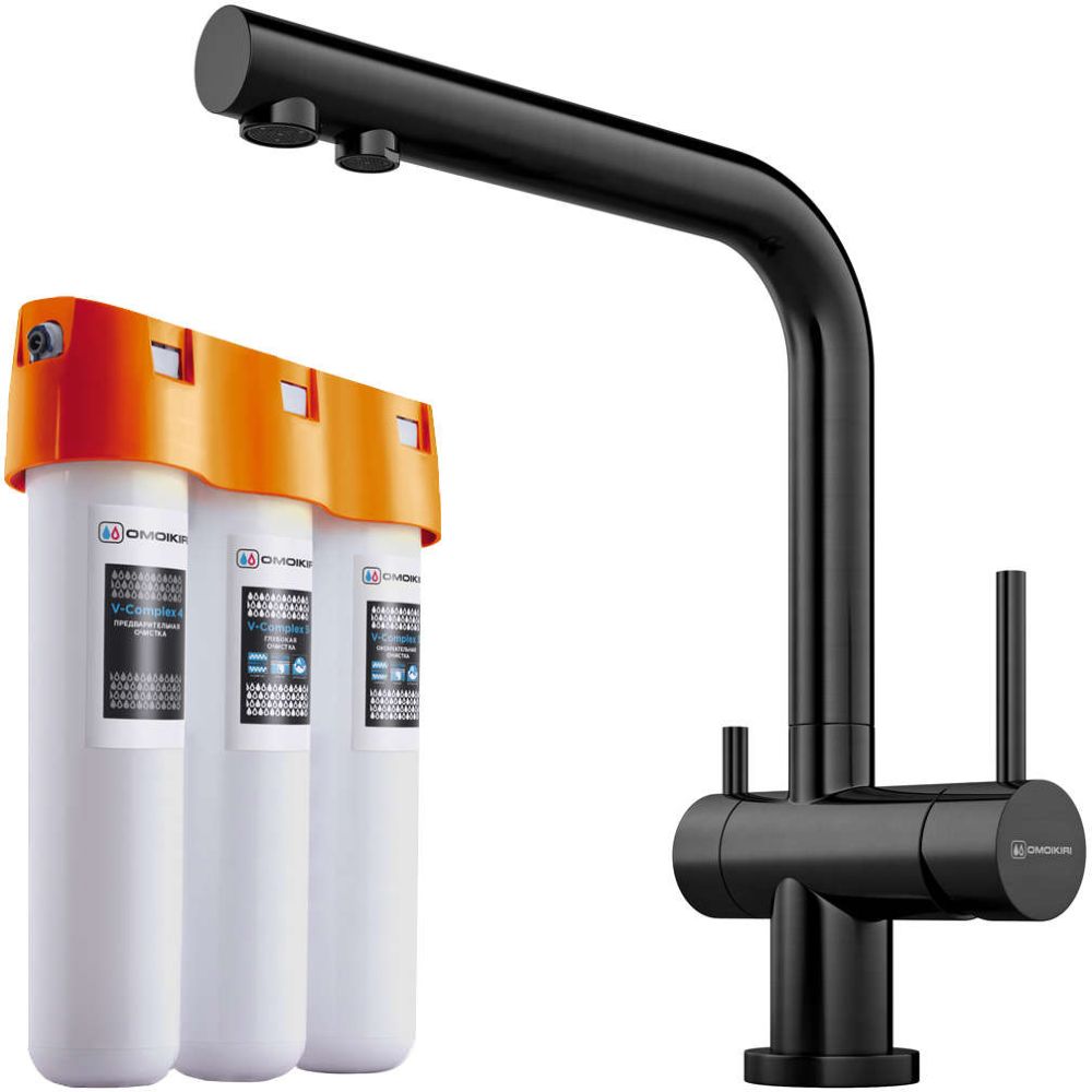 Смеситель для кухни OMOIKIRI Nagano-GM + Pure drop Lite (4179.8028)