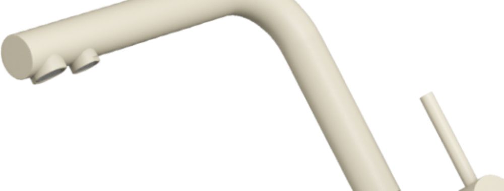 Смеситель для кухни OMOIKIRI Nagano-BE-P + Pure drop Lite - ракурс 2