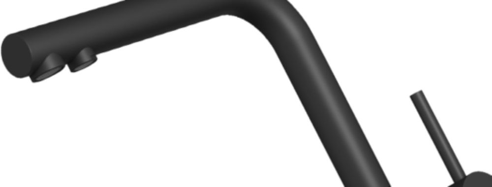 Смеситель для кухни OMOIKIRI Nagano-BL-P + Pure drop Lite - ракурс 2