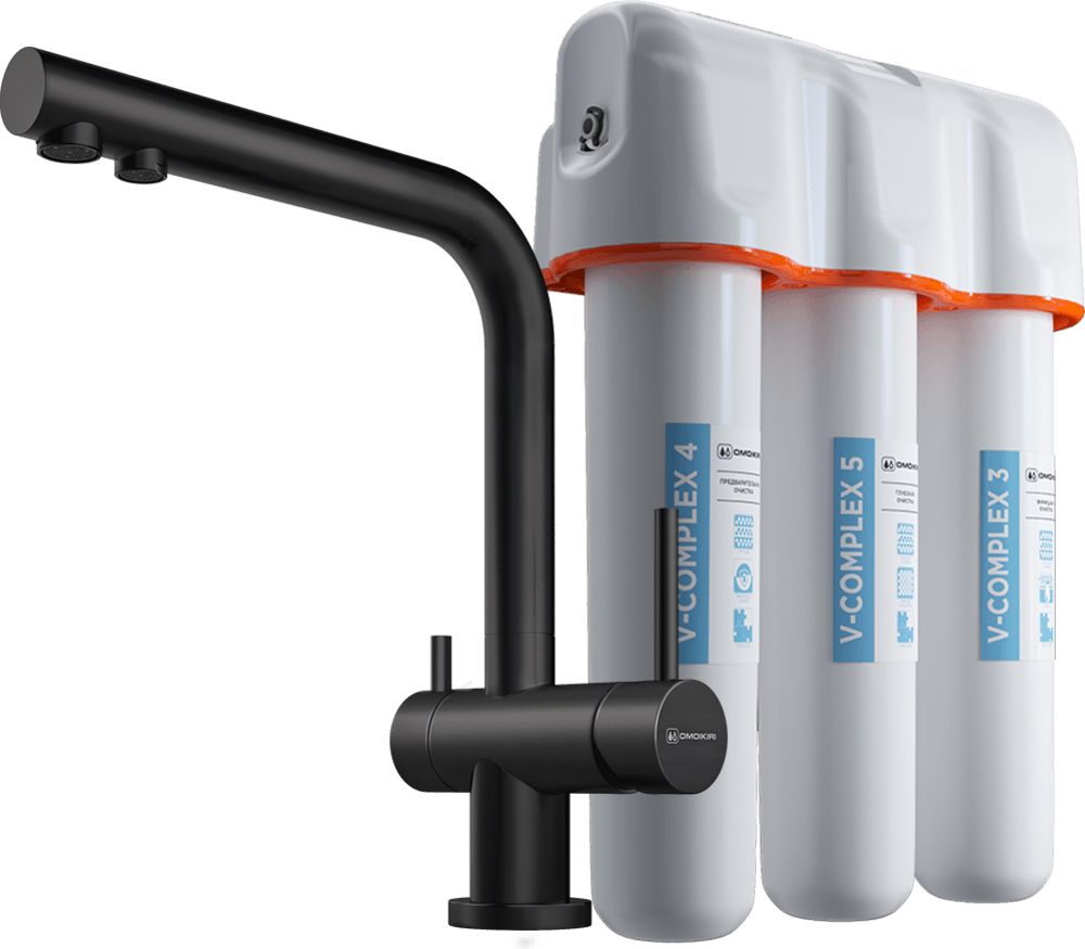 Смеситель для кухни OMOIKIRI Nagano-GB + Pure drop Lite (4284.8028)
