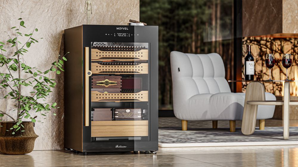 Сигарный шкаф MEYVEL MC-120BK (PRO) - ракурс 4