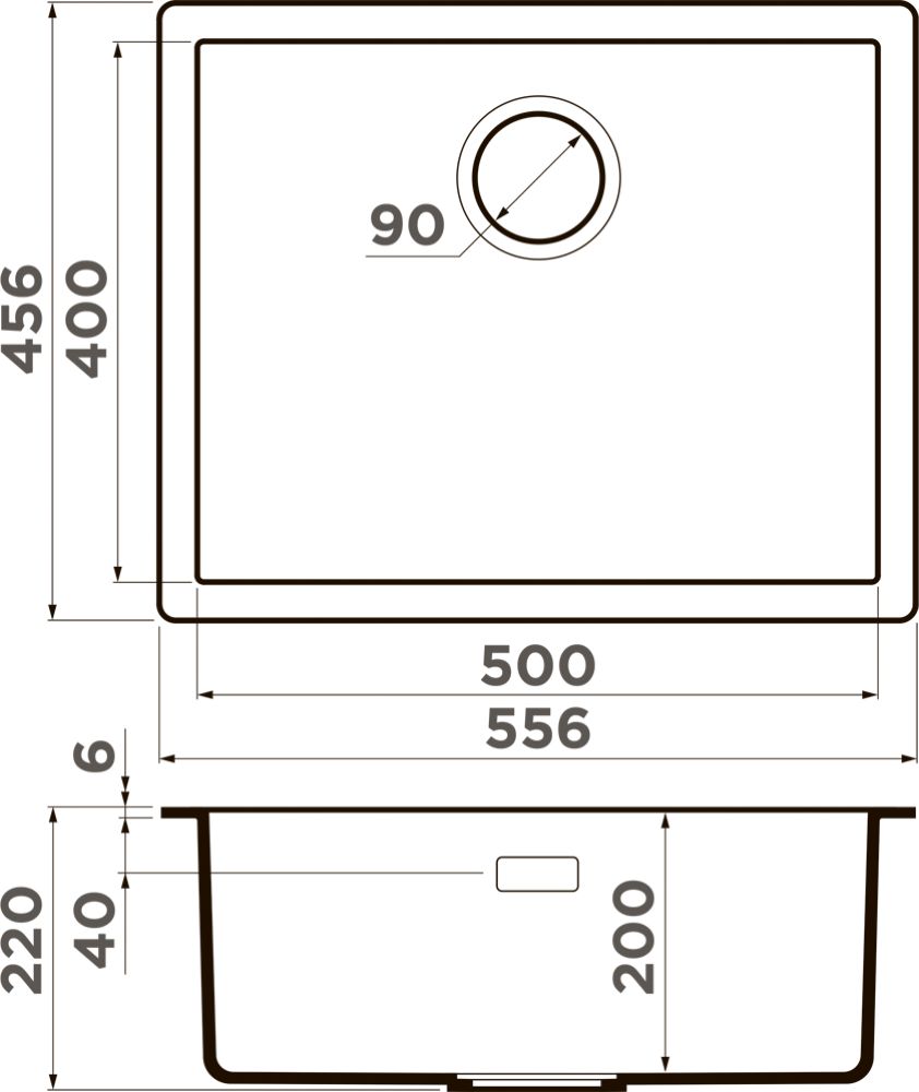 Кухонная мойка OMOIKIRI Yamakawa 55-UI-WG - ракурс 4