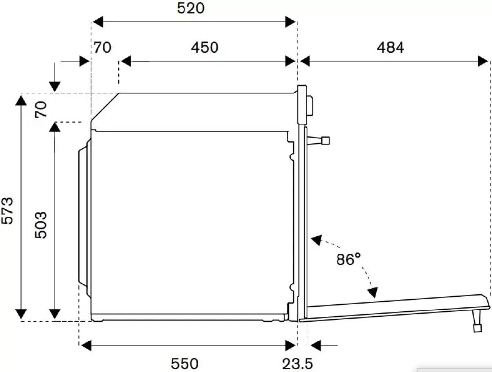 Электрический духовой шкаф BERTAZZONI F6011PROPLN/23 - ракурс 5