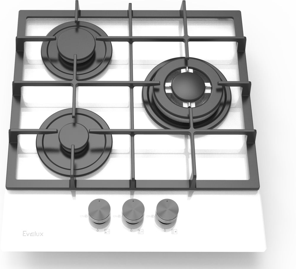 Газовая варочная панель EVELUX HEG 425 WG - ракурс 2