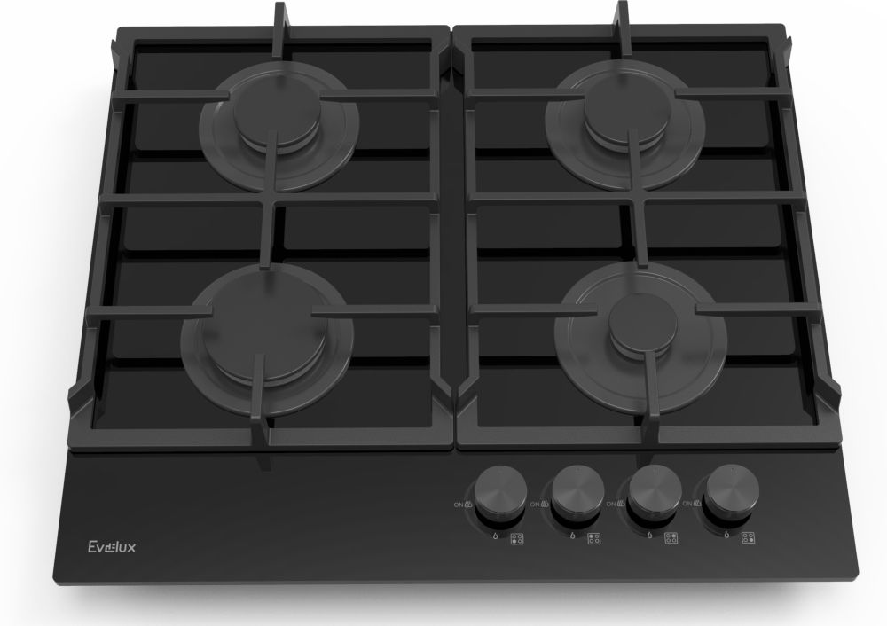 Газовая варочная панель EVELUX HEG 615 BG - ракурс 2