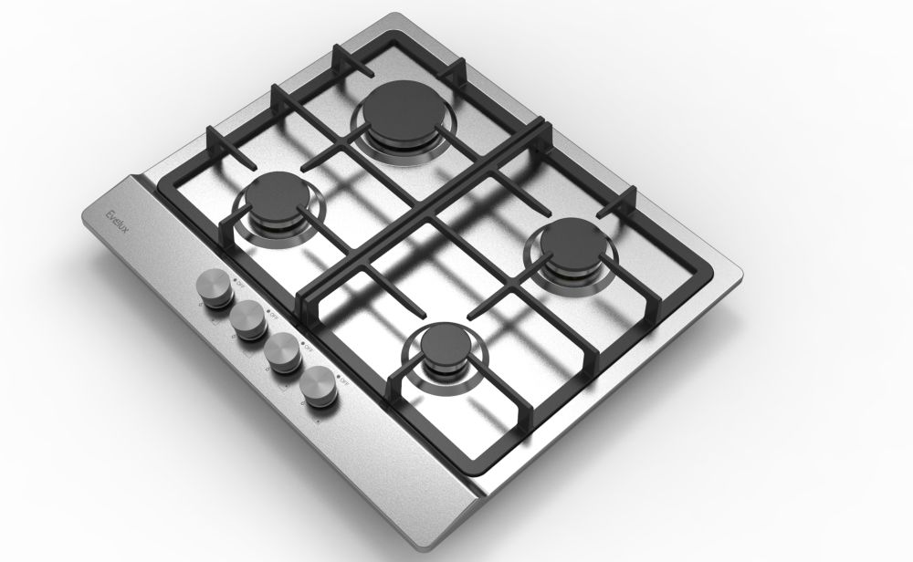 Газовая варочная панель EVELUX HEG 633 X - ракурс 3