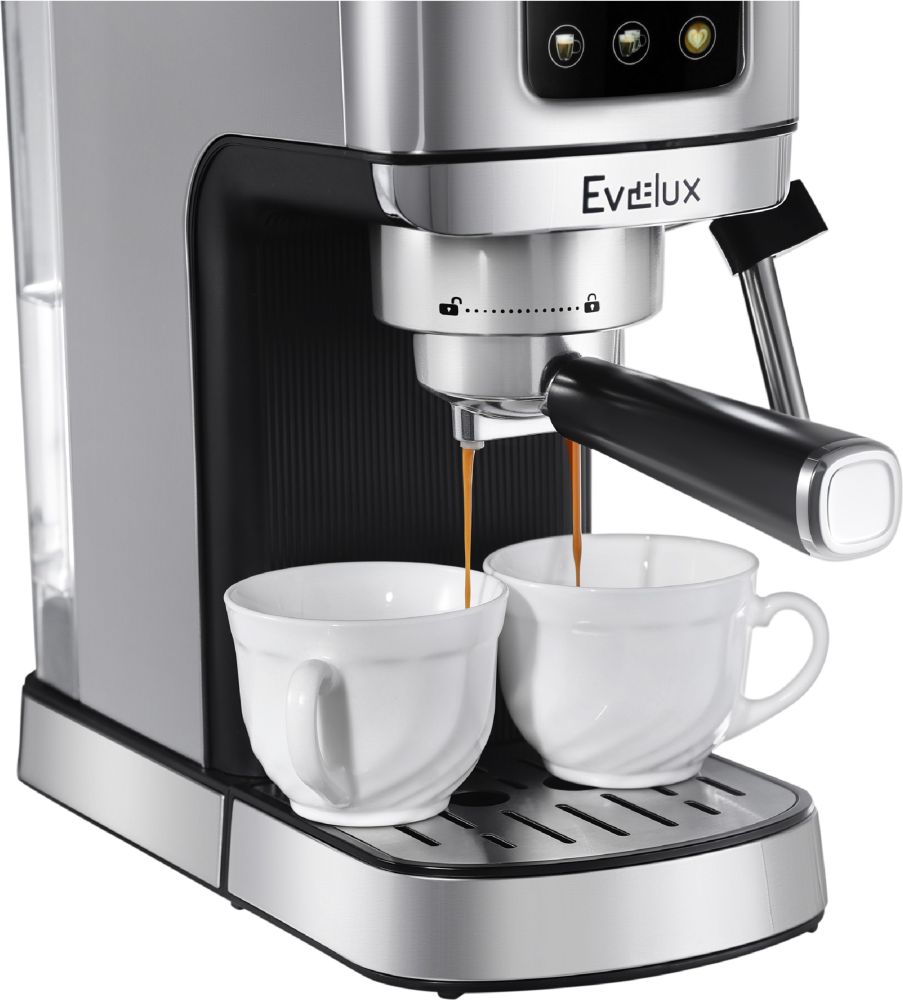 Рожковая кофеварка EVELUX ECM 1009 Aroma - ракурс 3