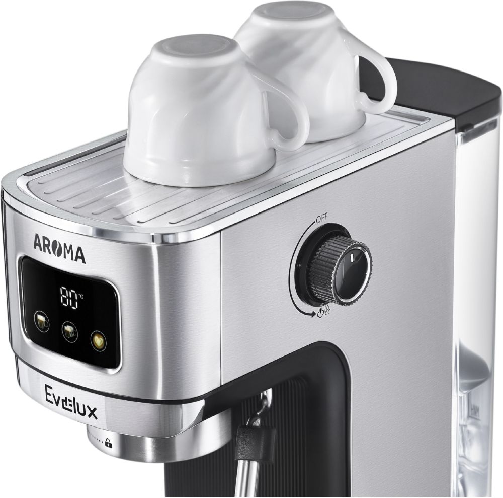 Рожковая кофеварка EVELUX ECM 1009 Aroma - ракурс 6