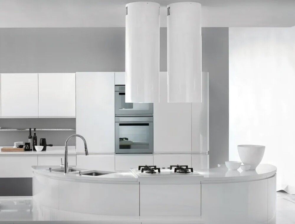 Островная вытяжка FALMEC POLAR EVO IS WHITE 35 - ракурс 4