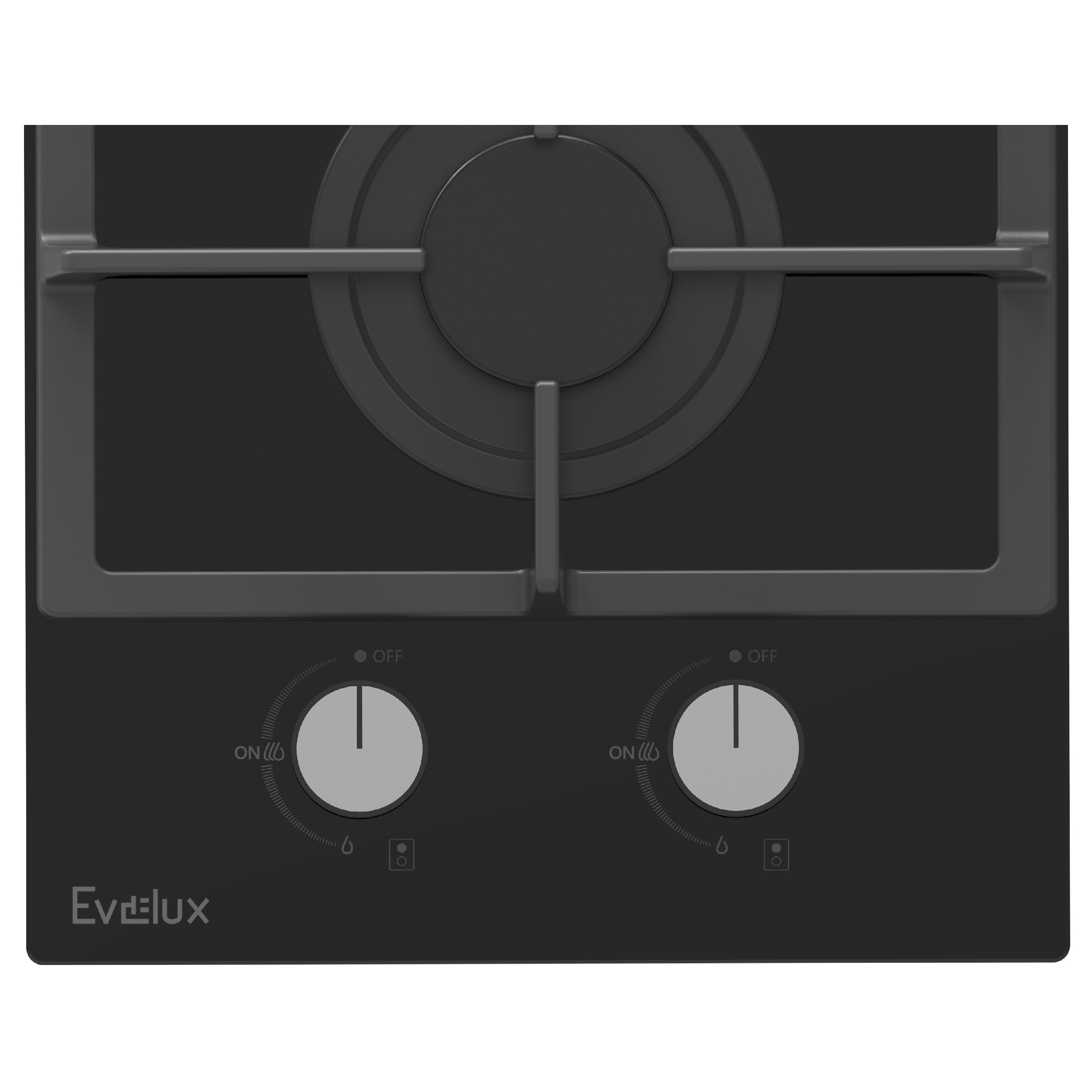 Газовая варочная панель EVELUX HEG 360 BG - ракурс 3