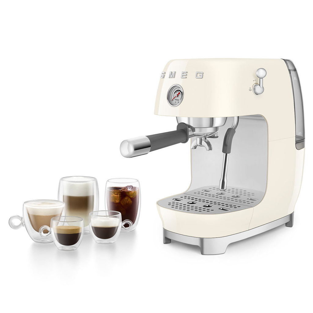Рожковая кофеварка SMEG ECF 03CREU - ракурс 10