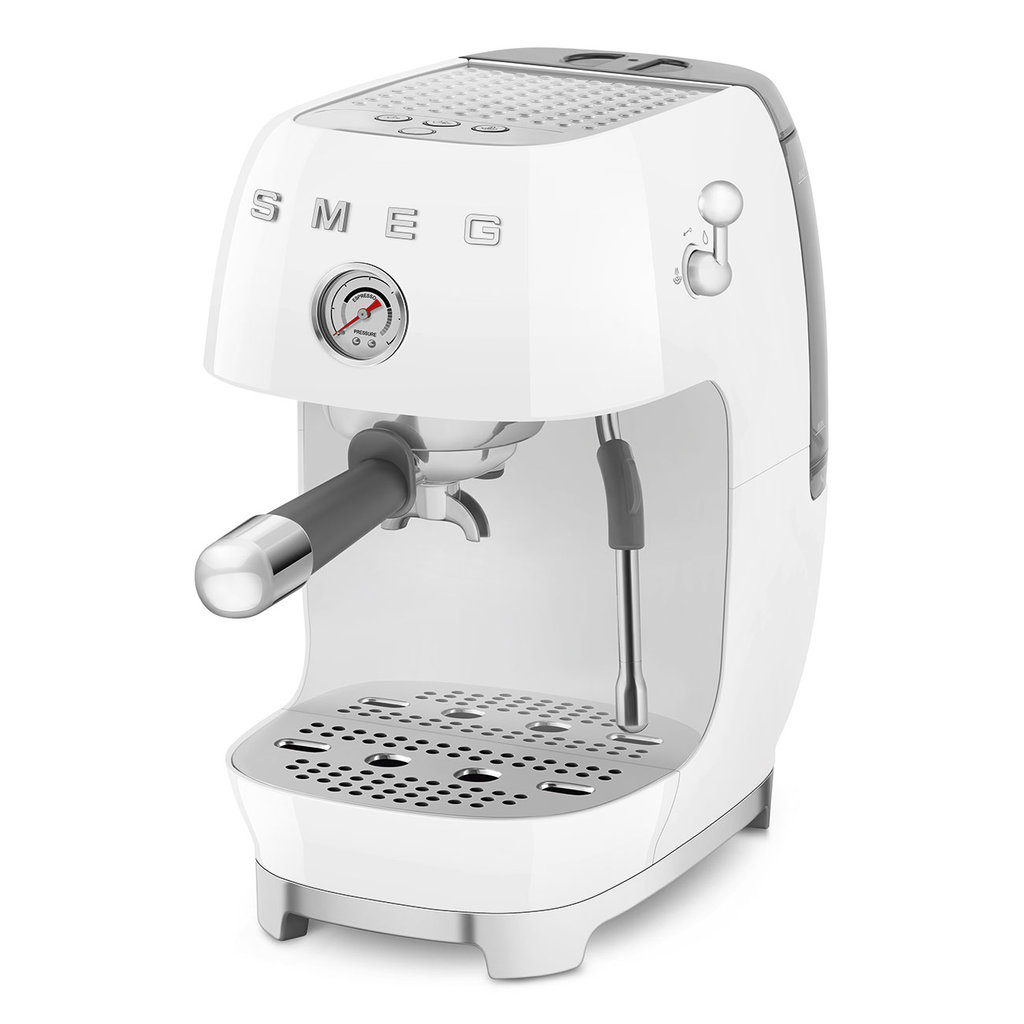 Рожковая кофеварка SMEG ECF 03WHEU - ракурс 7