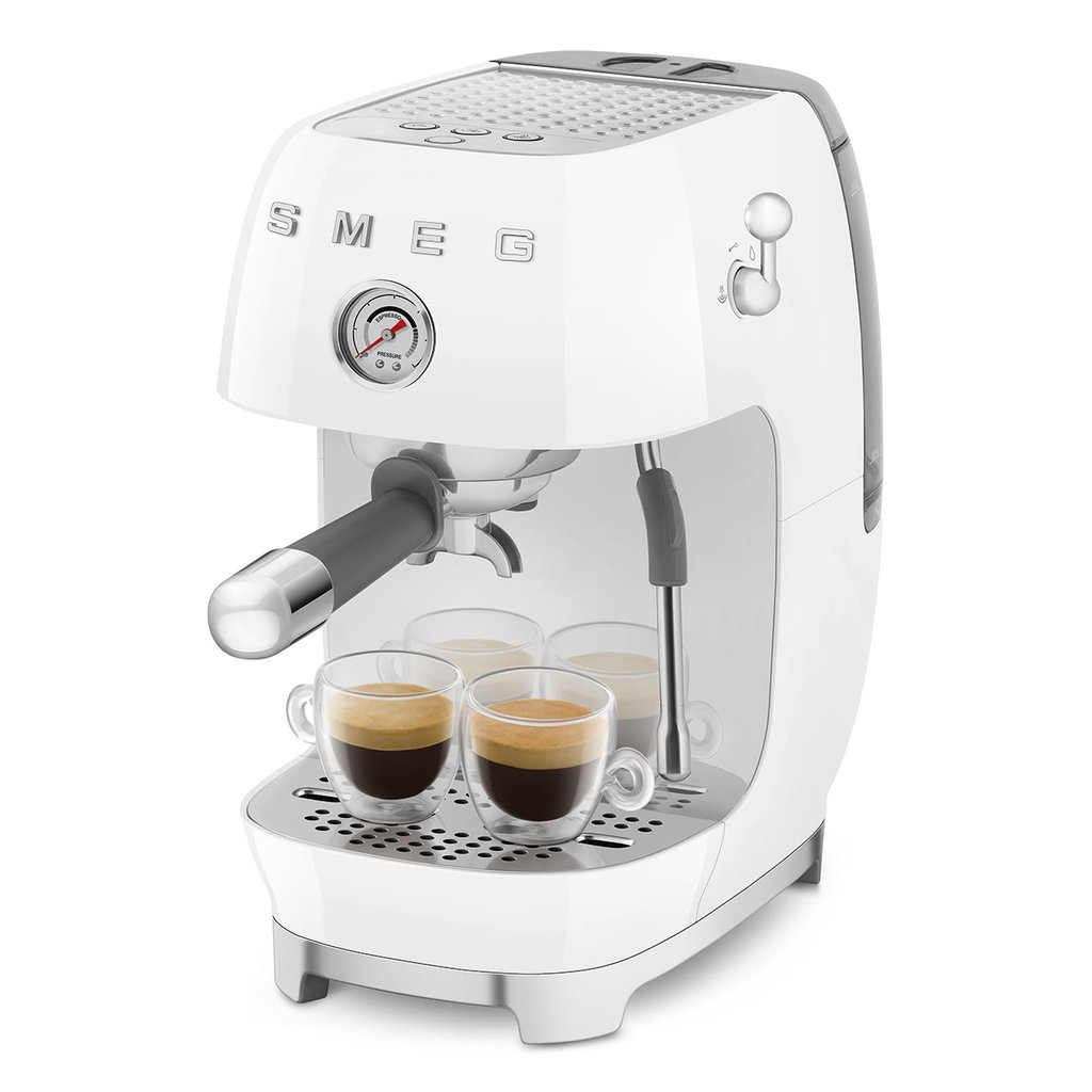 Рожковая кофеварка SMEG ECF 03WHEU - ракурс 8