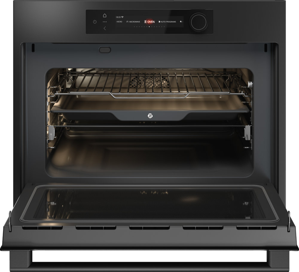 Компактный духовой шкаф с микроволновкой ASKO OCM 64GSH - ракурс 4