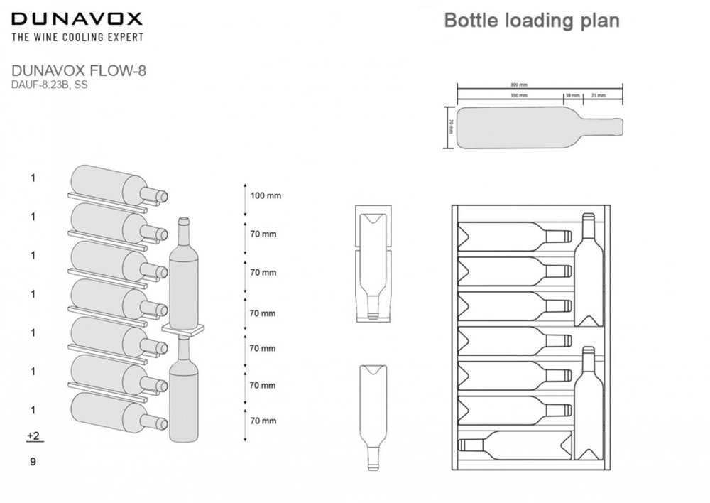 Винный шкаф DUNAVOX DAUF-8.23SS - ракурс 4