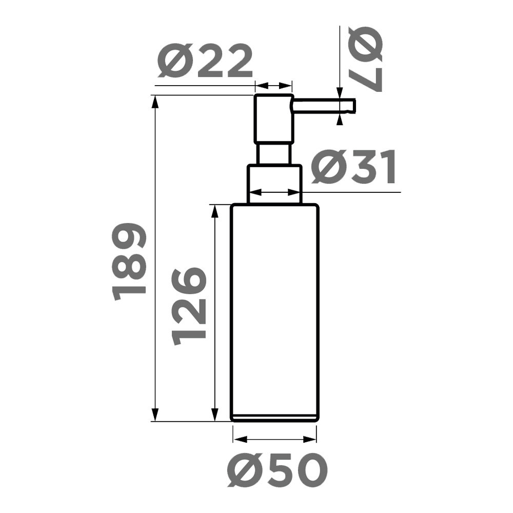 Дозатор жидкого моющего средства OMOIKIRI OM-06-BN (4995092) - ракурс 2