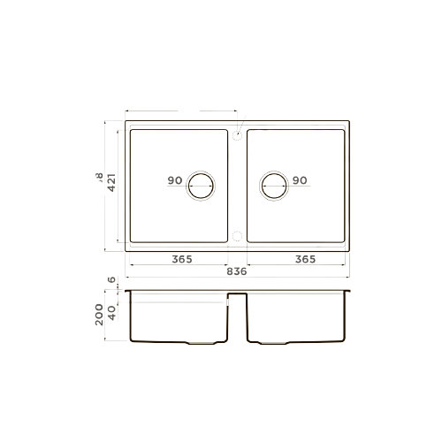 Кухонная мойка OMOIKIRI Kitagawa 83-2-U-WG (4993253) - ракурс 2
