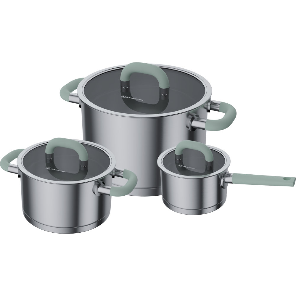 Набор посуды OMOIKIRI 4991118 Набор посуды Takara Set OL olive