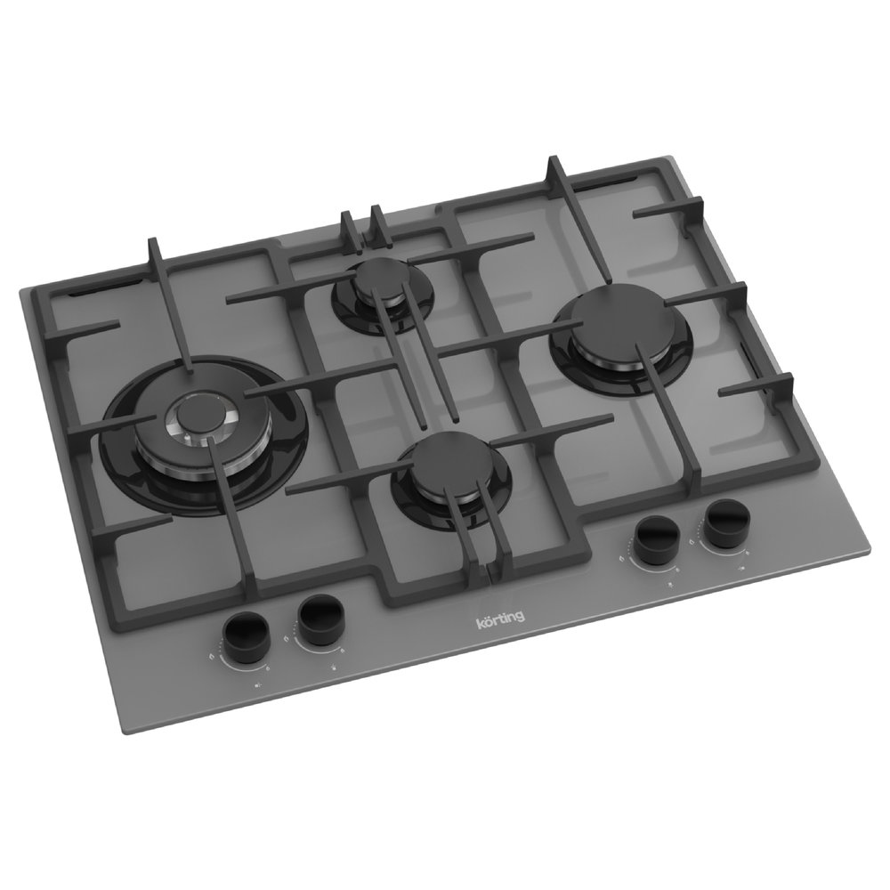 Газовая варочная панель KORTING HGG 67009 CQTGr - ракурс 2