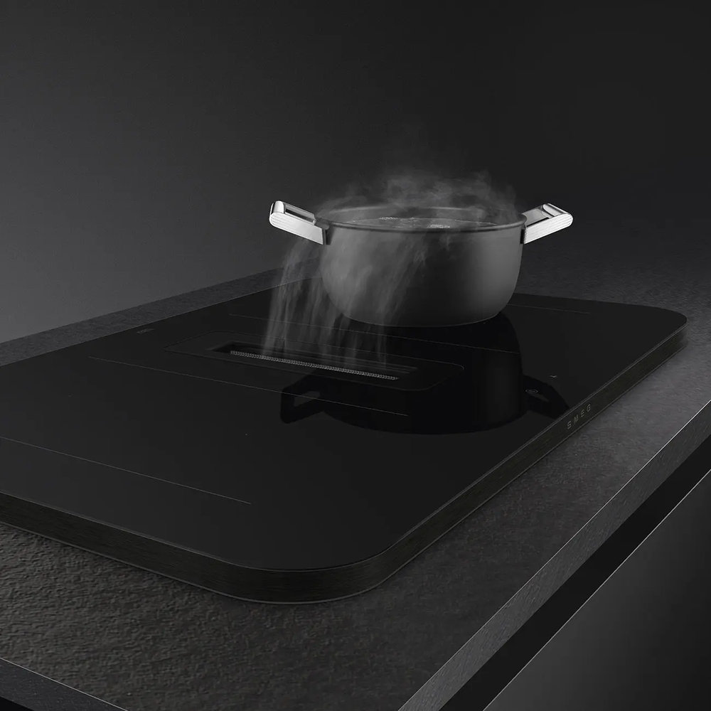 Варочная панель с вытяжкой SMEG HHSL 7844MB - ракурс 4
