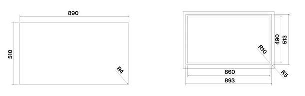 Индукционная варочная панель FALMEC PIANO INDUZIONE BLACK MATT 90x51 - ракурс 5