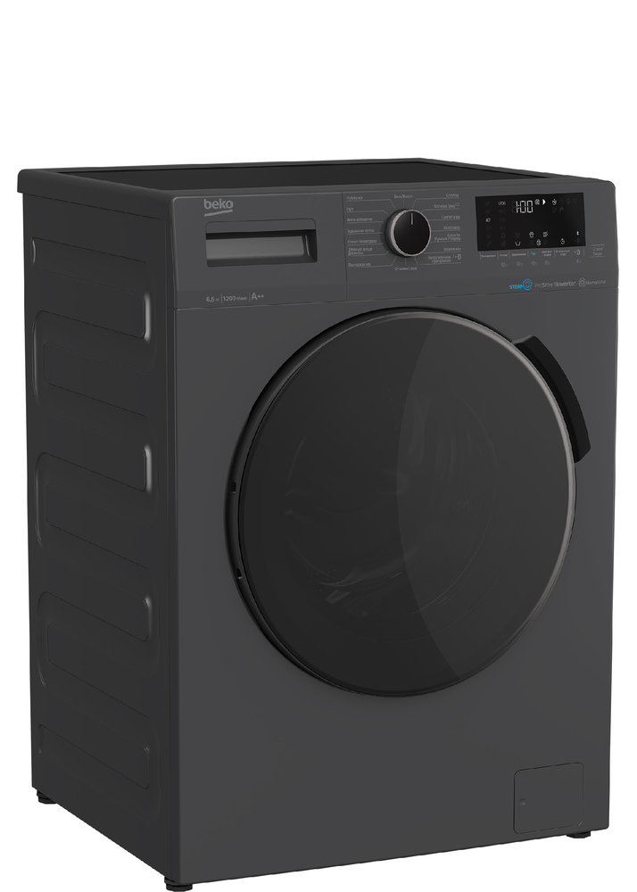 Узкая стиральная машина BEKO WSPE 6H616A - ракурс 2