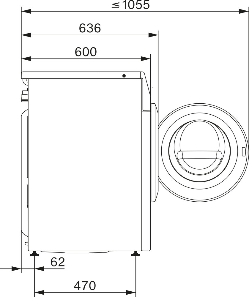 Полноразмерная стиральная машина MIELE WEG 895 WCS Chrome Edition - ракурс 8