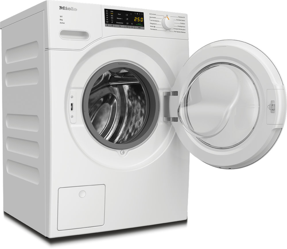 Полноразмерная стиральная машина MIELE WWA 120WCS White Edition - ракурс 2