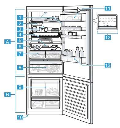 Холодильник BOSCH KGN 56LB31U - ракурс 7