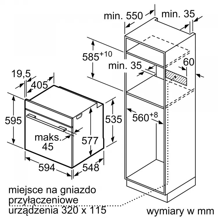 Электрический духовой шкаф BOSCH HBG 7361B1 - ракурс 8