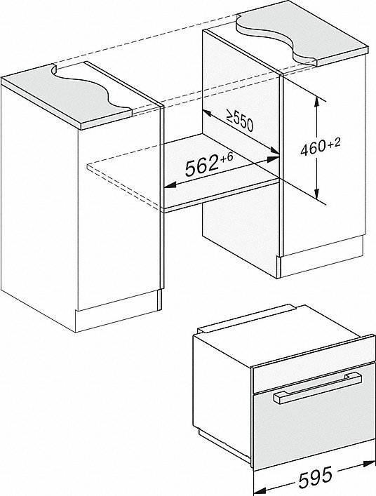Встраиваемая микроволновая печь MIELE M 7244 TC CLST - ракурс 7