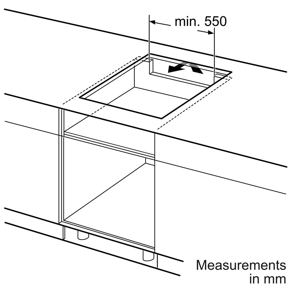 Индукционная варочная панель BOSCH PIF 612BB1E - ракурс 5