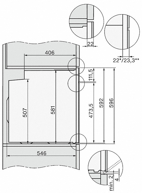 Электрический духовой шкаф MIELE H 7264 BP EDST/CLST - ракурс 4