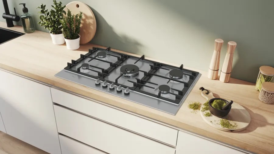 Газовая варочная панель BOSCH PCR 9A5I90M - ракурс 3