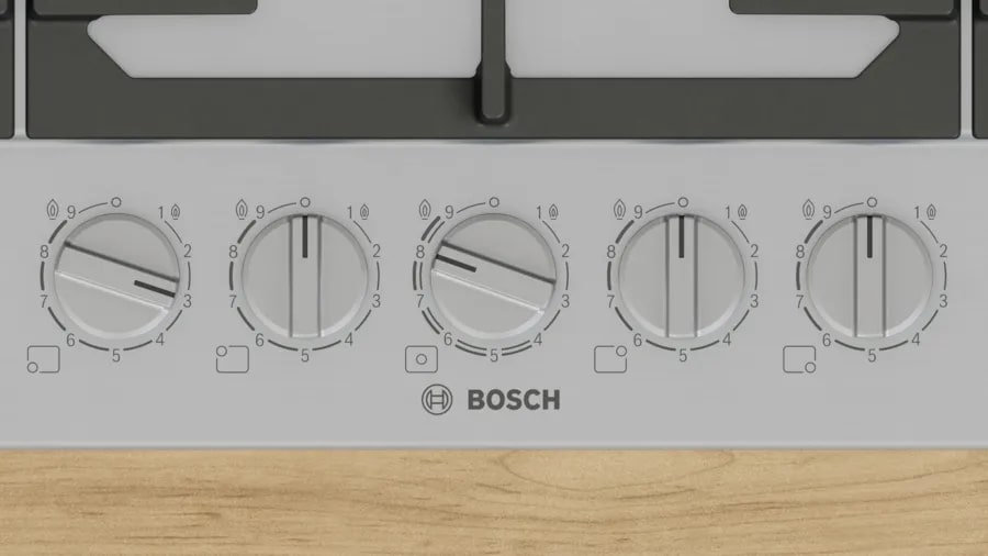 Газовая варочная панель BOSCH PCR 9A5I90M - ракурс 4
