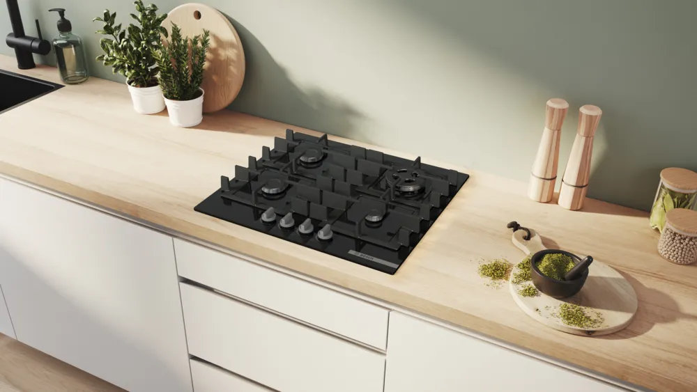 Газовая варочная панель BOSCH PNH 6B6K40 - ракурс 4