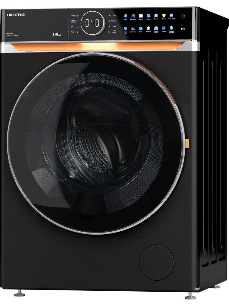 Полноразмерная стиральная машина HIBERG i-DDQ10-814B - ракурс 3