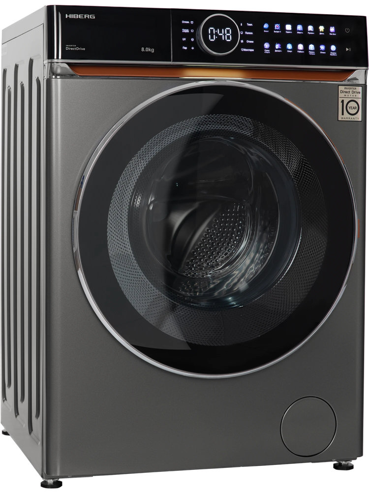 Полноразмерная стиральная машина HIBERG i-DDQ10-814Sd - ракурс 2