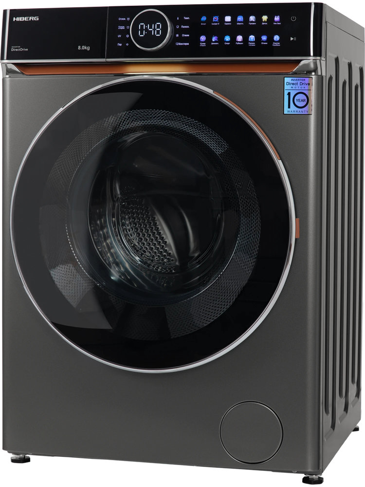 Полноразмерная стиральная машина HIBERG i-DDQ10-814Sd - ракурс 3