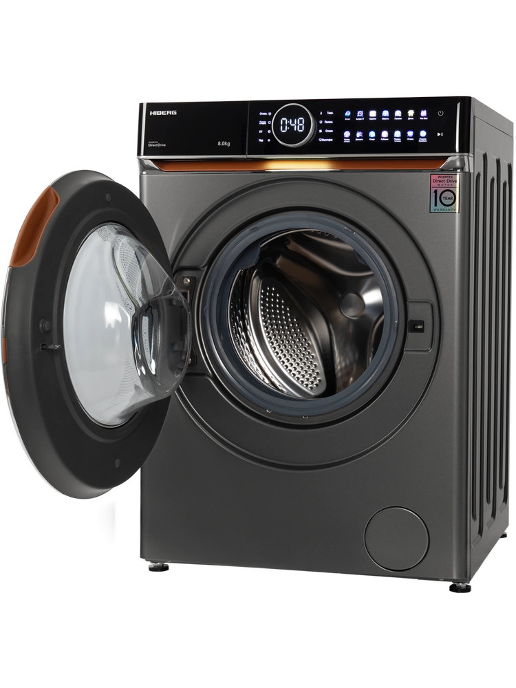 Полноразмерная стиральная машина HIBERG i-DDQ10-814Sd - ракурс 6