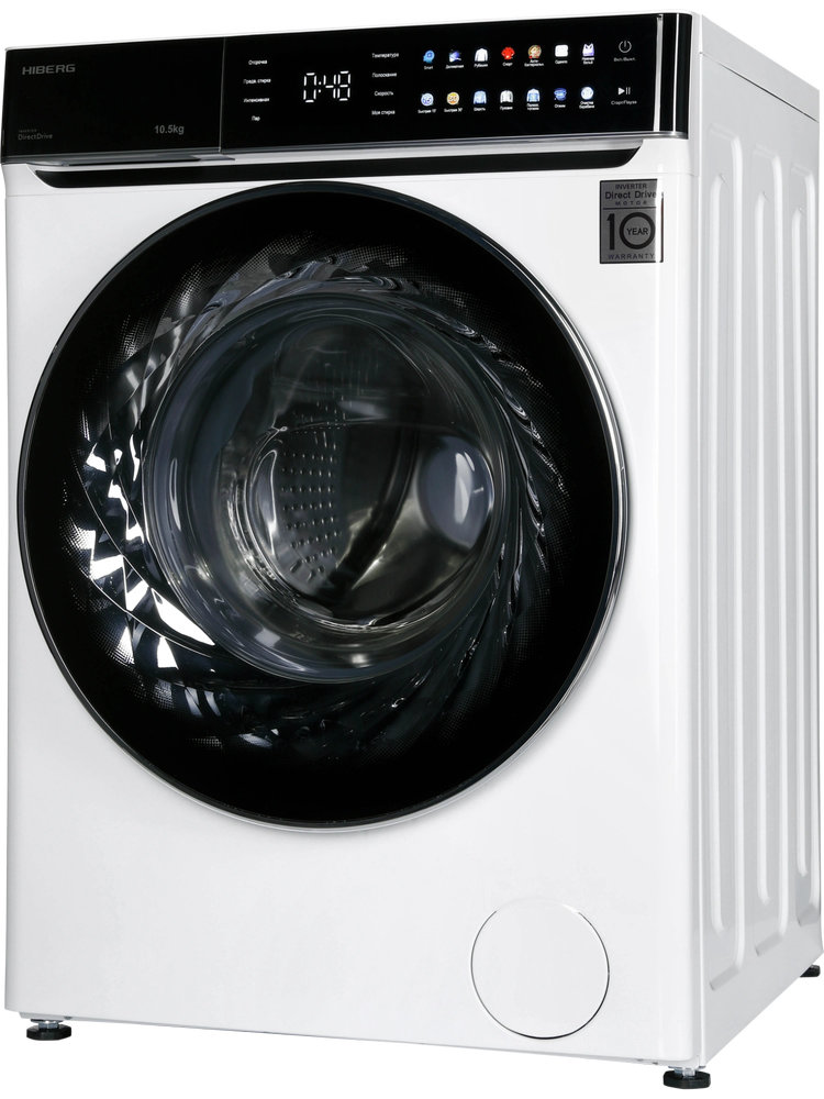 Полноразмерная стиральная машина HIBERG i-DDQ11-1014W - ракурс 3