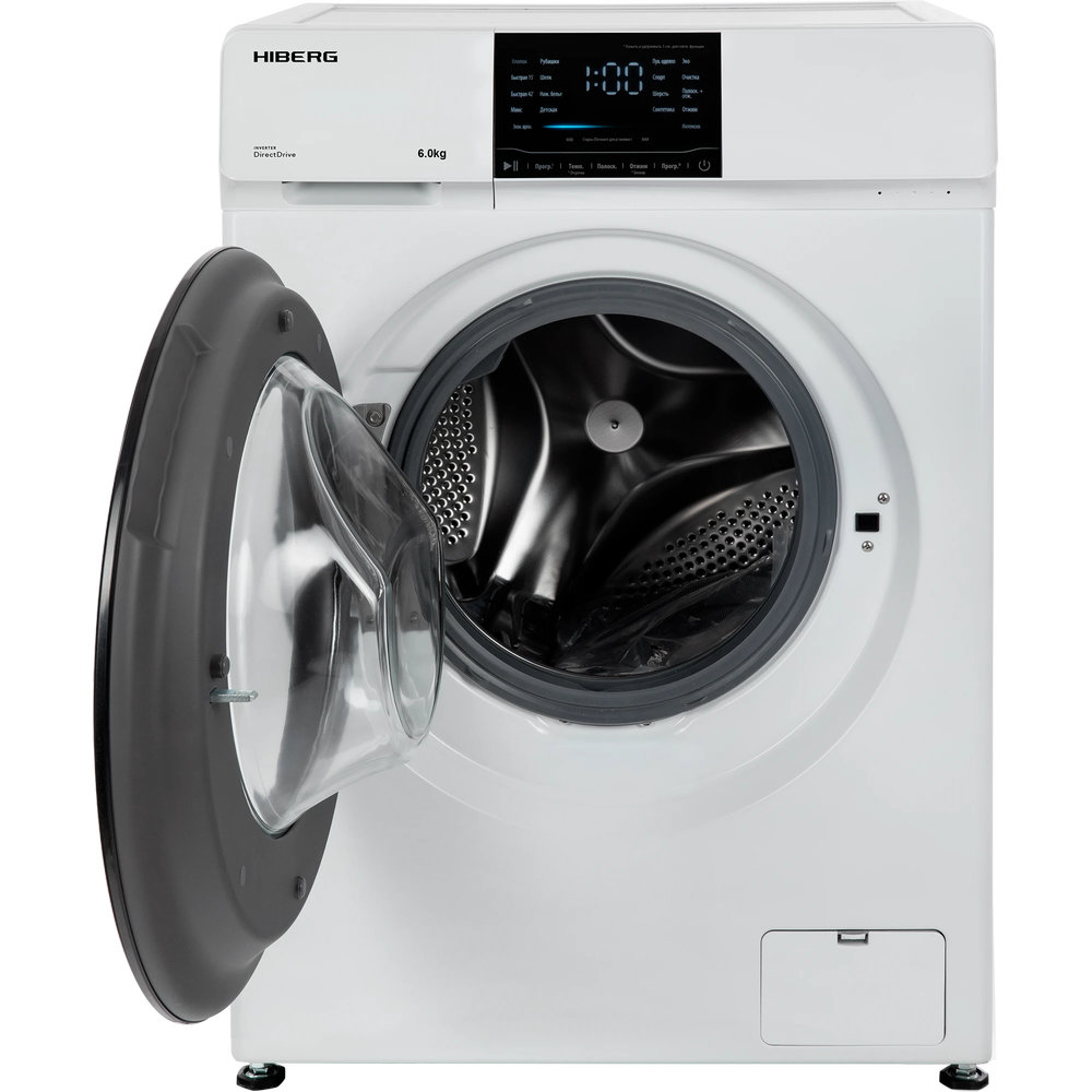 Полноразмерная стиральная машина HIBERG i-DDQ6-612W - ракурс 2