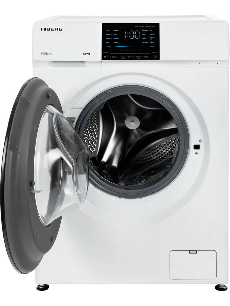 Полноразмерная стиральная машина HIBERG i-DDQ6-712W - ракурс 2