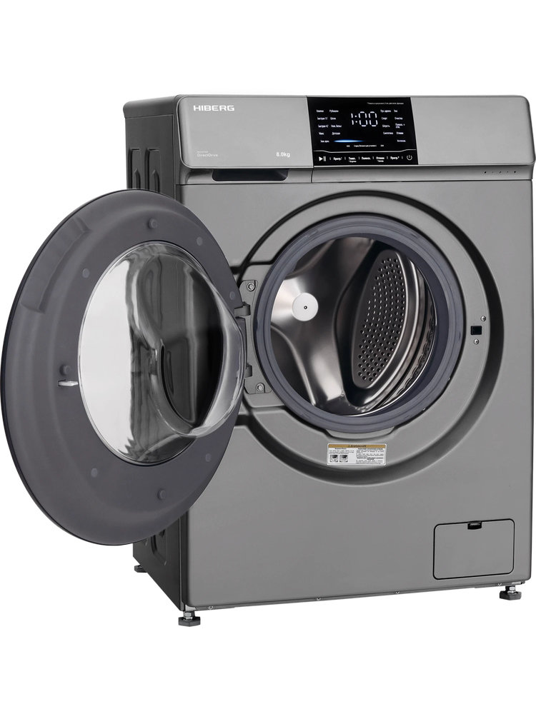 Полноразмерная стиральная машина HIBERG i-DDQ6-814Sd - ракурс 4