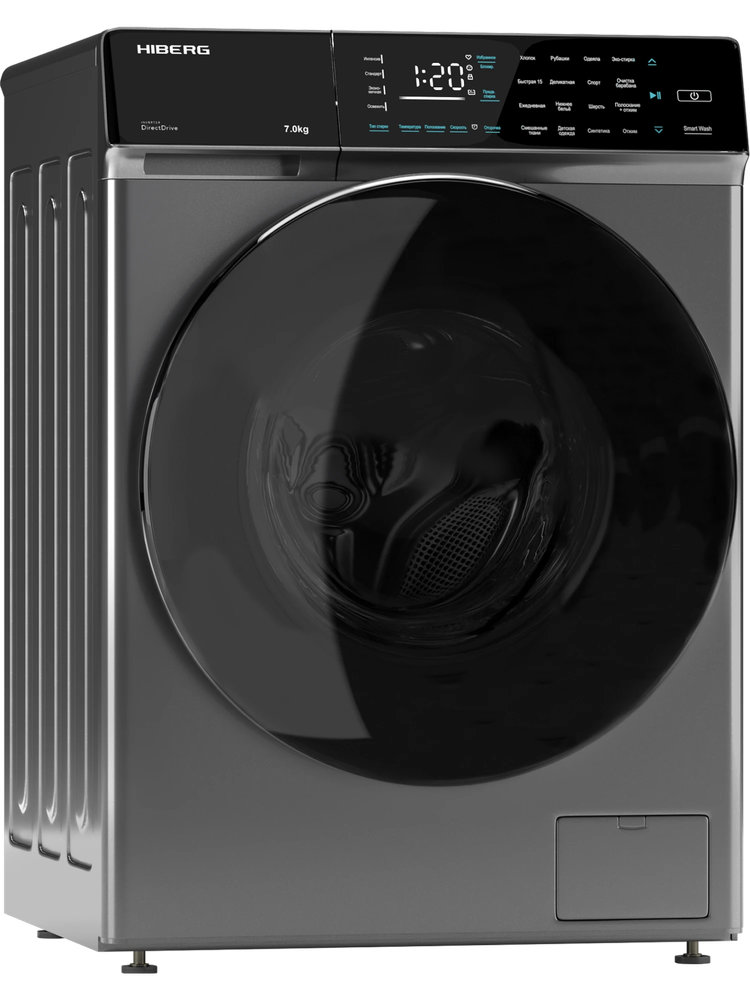Полноразмерная стиральная машина HIBERG i-DDQ9-712Sd - ракурс 2