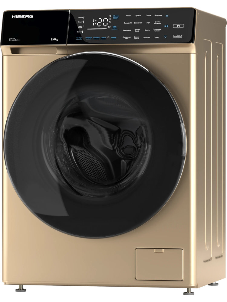 Полноразмерная стиральная машина HIBERG i-DDQ9-812G - ракурс 2