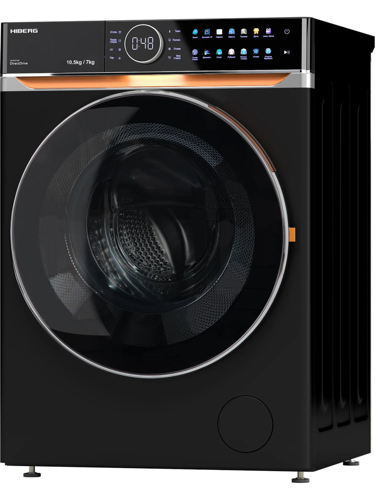 Стирально-сушильная машина HIBERG i-DDQ10-10714B - ракурс 2